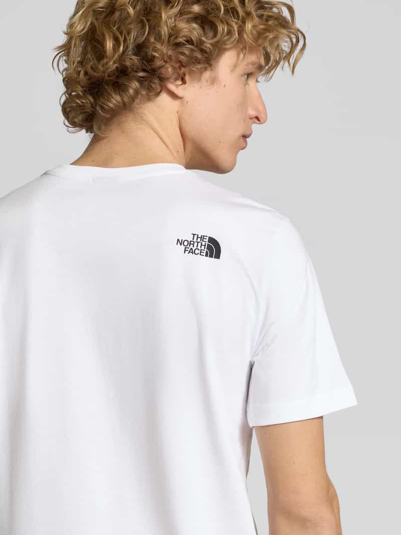 The North Face T-shirt met labelprint model 'EASY'
