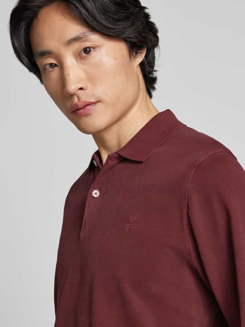 Marc O'Polo Regular fit poloshirt met labelstitching