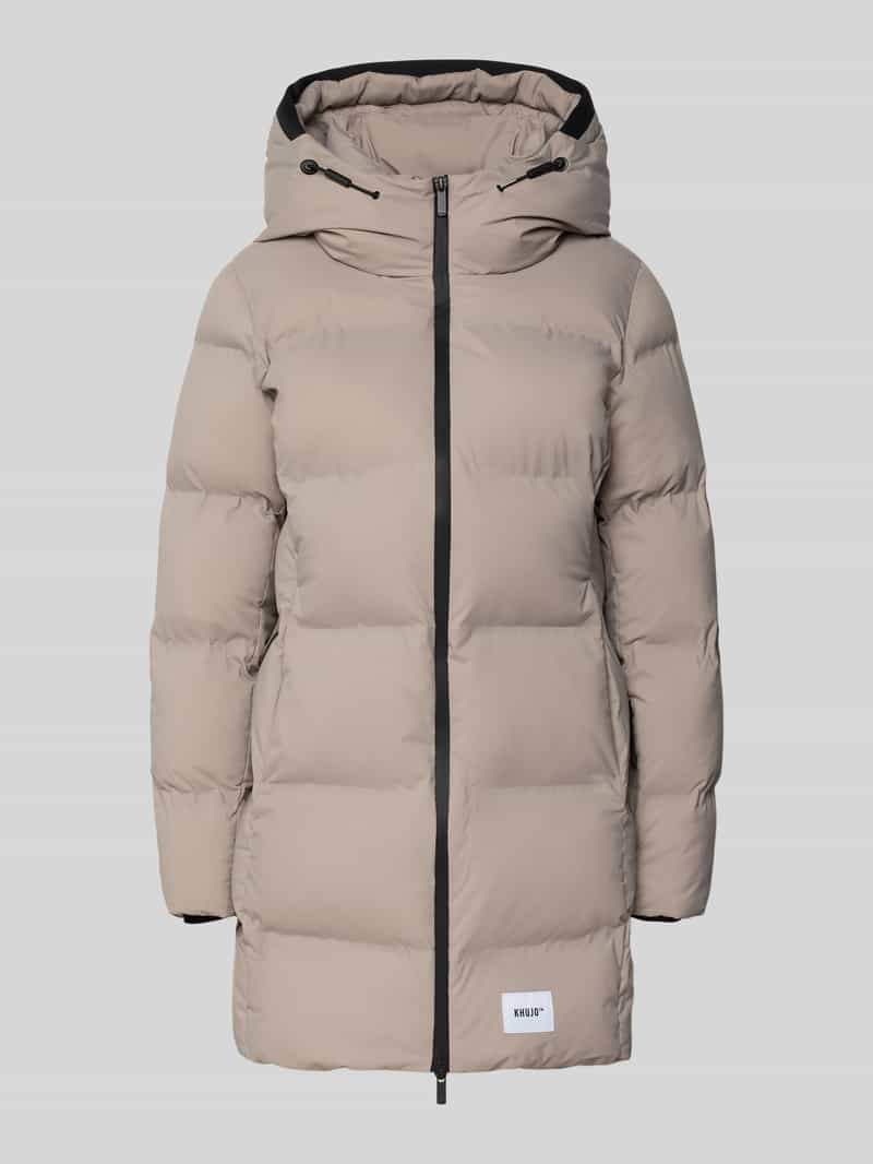 khujo Gewatteerd jack met labelpatch model 'Tanare