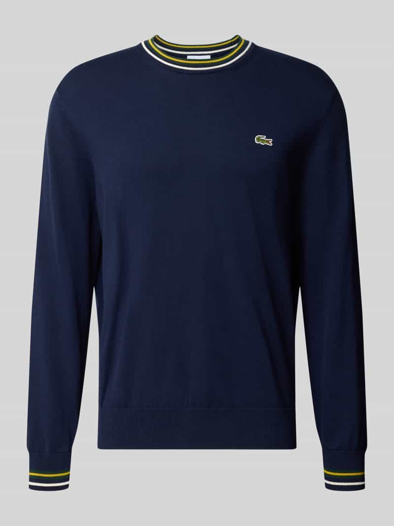 Lacoste Regular fit pullover van pure wol