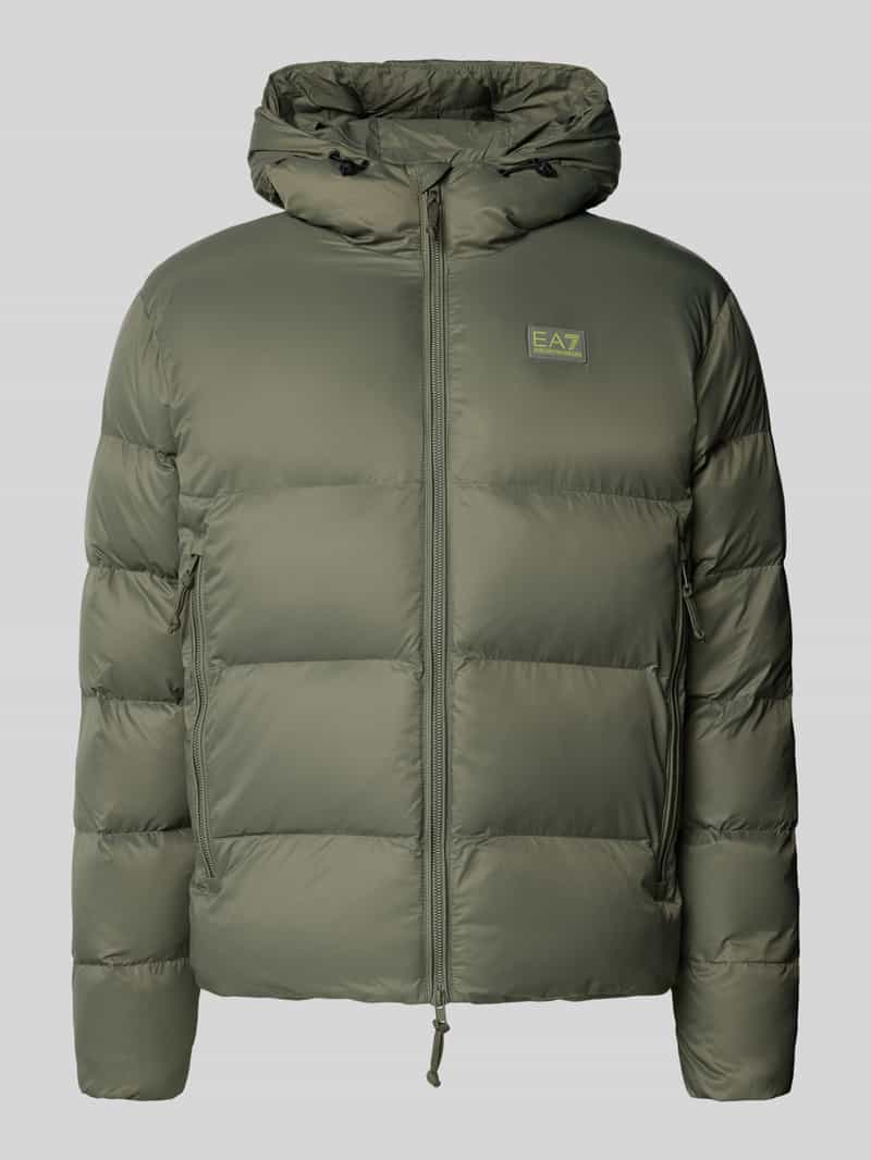 EA7 Emporio Armani Gewatteerd jack met labelpatch model 'MOUNTAIN