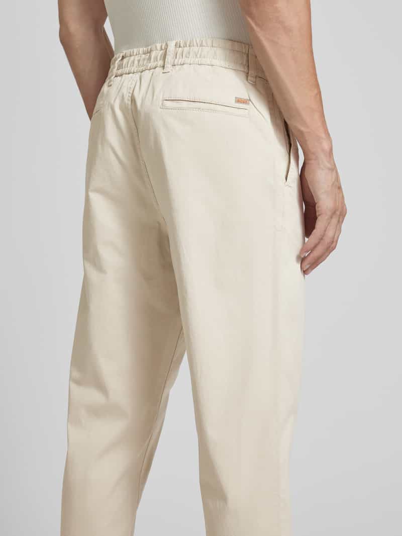 Boss Orange Tapered fit chino met elastische band