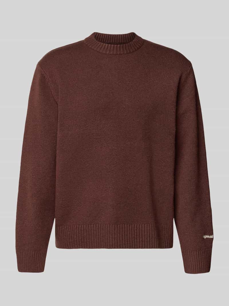 jack & jones Gebreide pullover met labelstitching model 'NORREBRO'