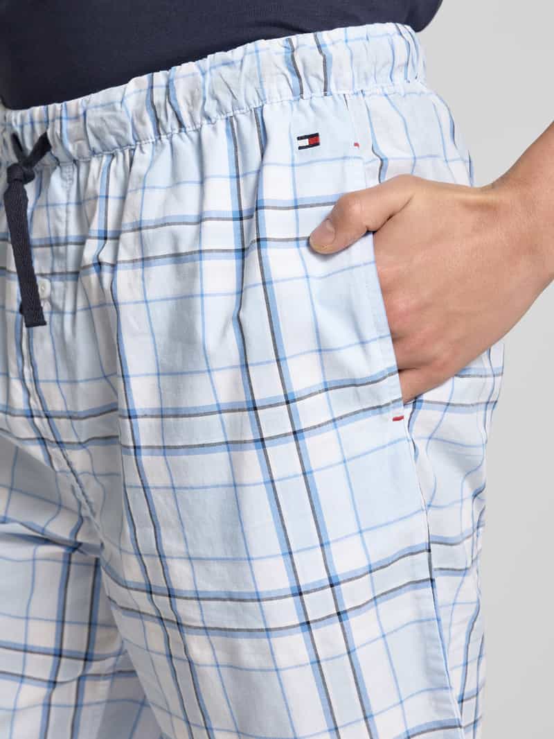 Tommy Hilfiger Korte regular fit broek met tunnelkoord