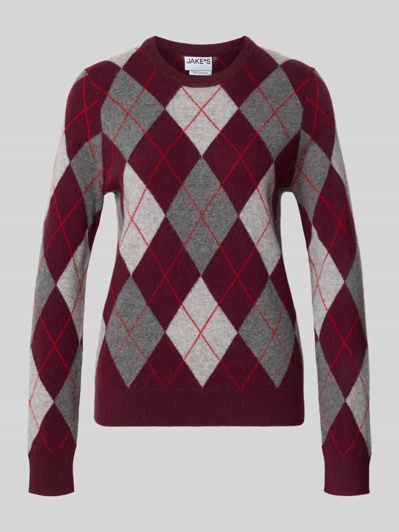 Jake*s Casual Regular fit pullover van puur kasjmier