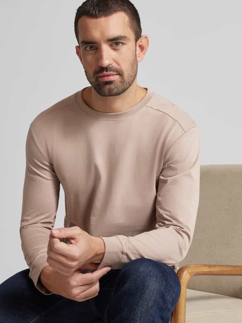 Tom Tailor Regular fit shirt met lange mouwen van puur katoen