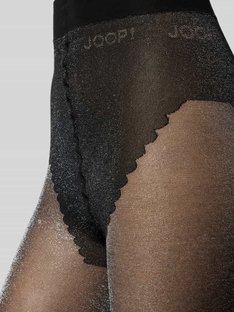 Joop! 50 DEN Panty met elastisch band en Labeldetail zwart, foto 3
