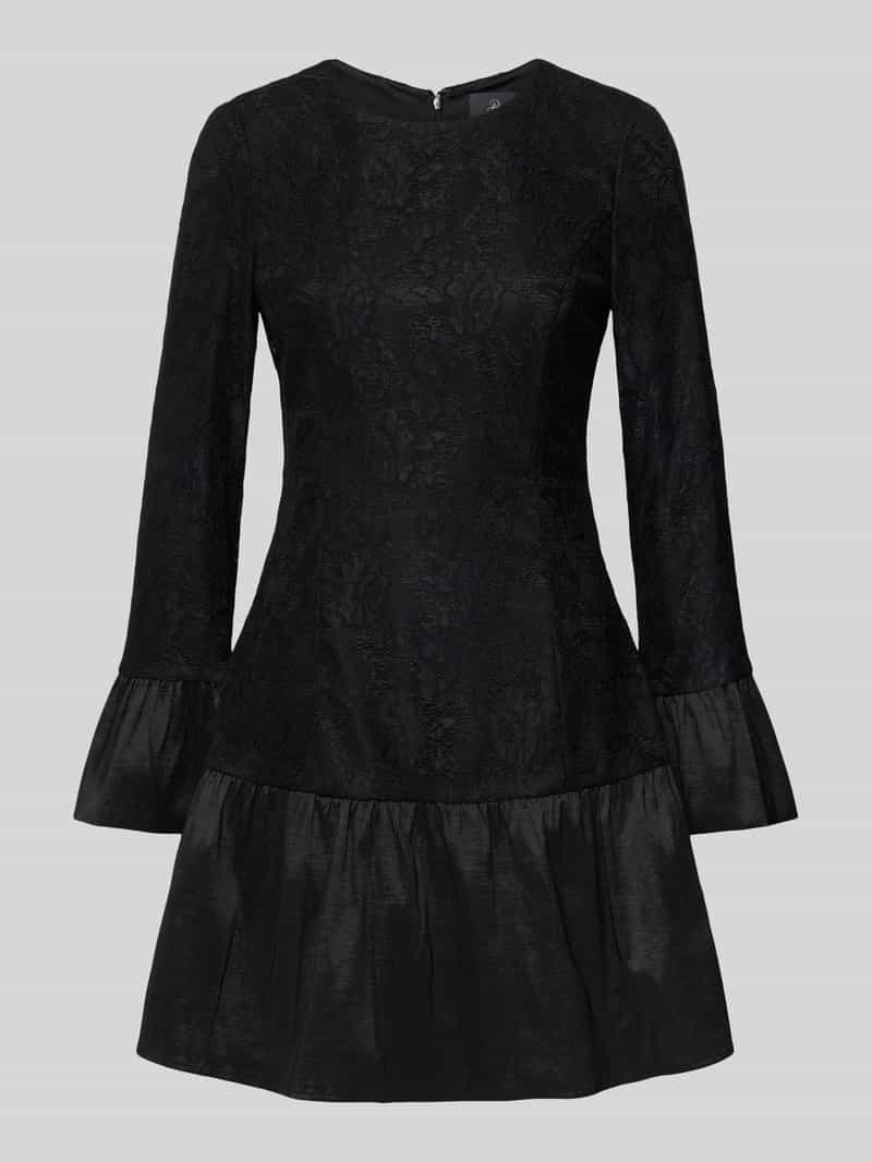 Adrianna Papell Slim fit mini-jurk met all-over kant