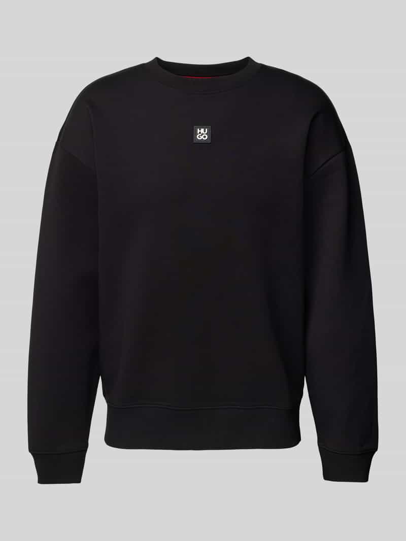 HUGO Sweatshirt met ribboorden model 'Dettil'