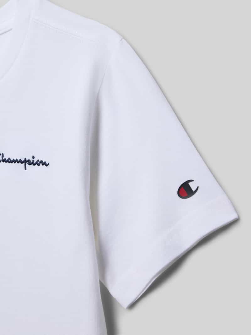 Champion T-shirt met labelstitching
