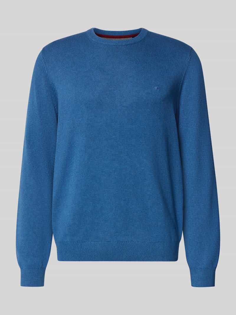 Christian Berg Men Gebreide pullover met ribboorden