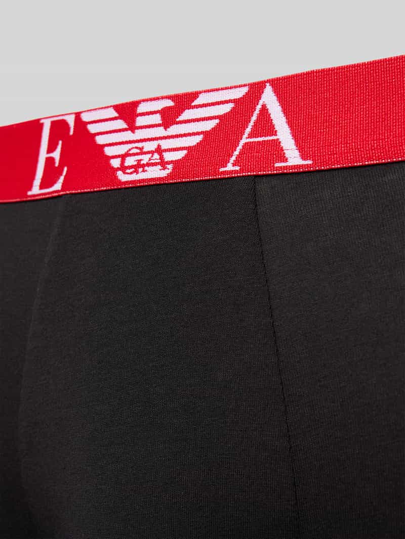 Emporio Armani Boxershort met elastische band met label in een set van 3 stuks