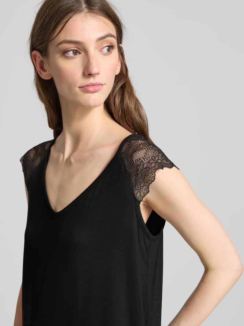 Only Regular fit T-shirt met kapmouwen model 'PETRA'