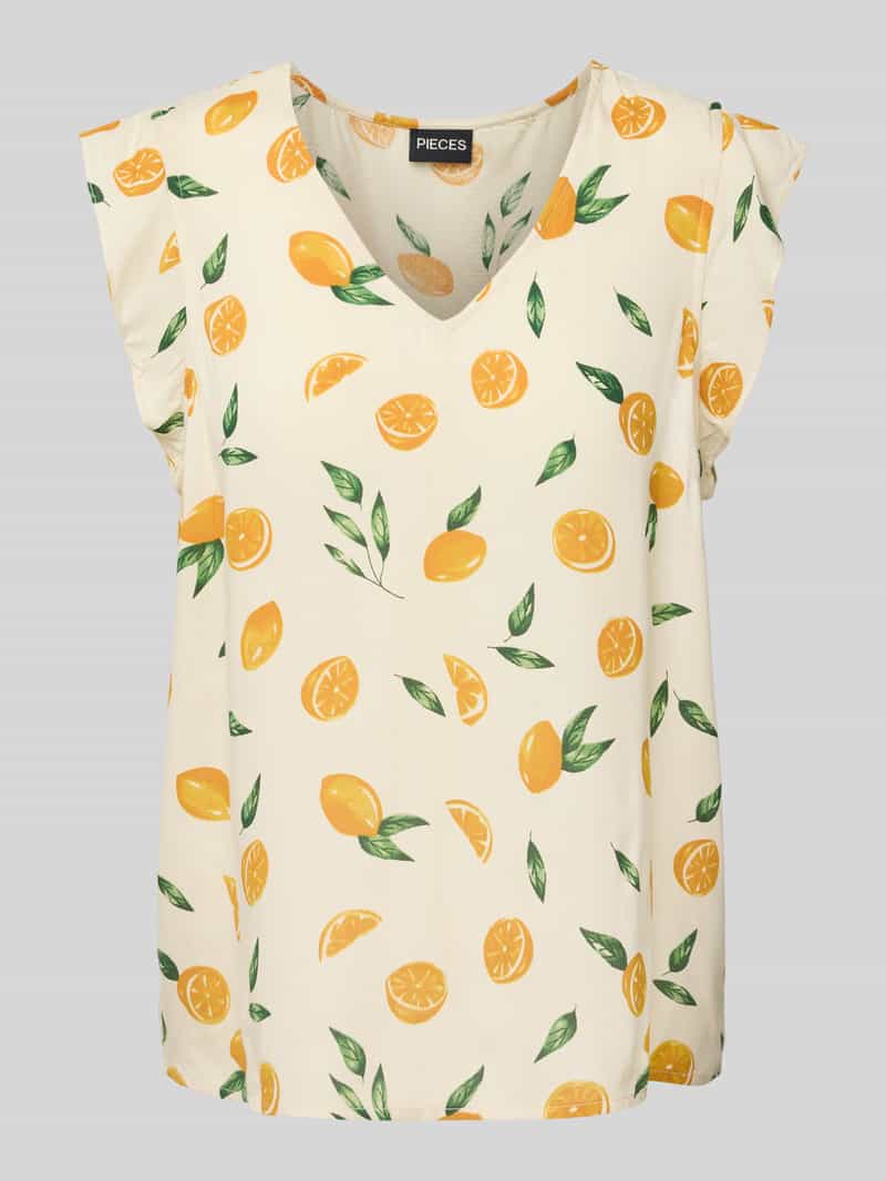 Pieces Regular fit blousetop met kapmouwen model 'NYA'