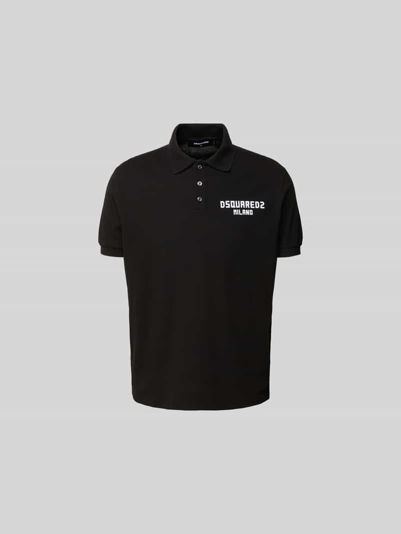Regular fit poloshirt van katoen