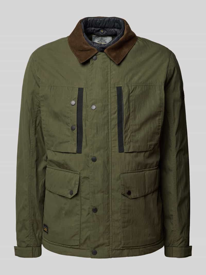 camel active Fieldjack met platte kraag van corduroy