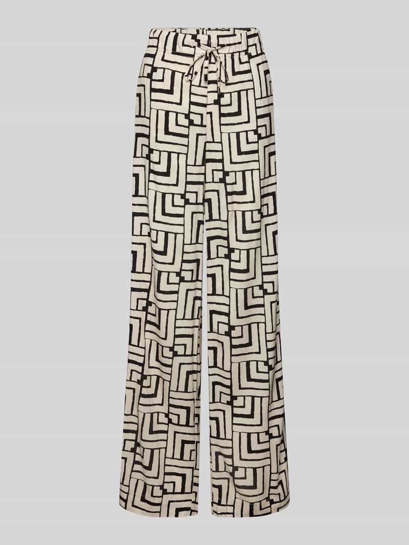 Christian Berg Woman Stoffen broek van viscose met steekzakken en elastische band