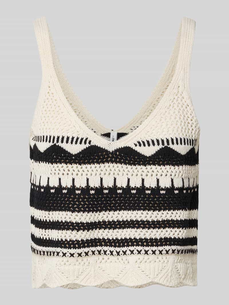 Only Regular fit gebreide tanktop van katoenmix model 'MERIDA'