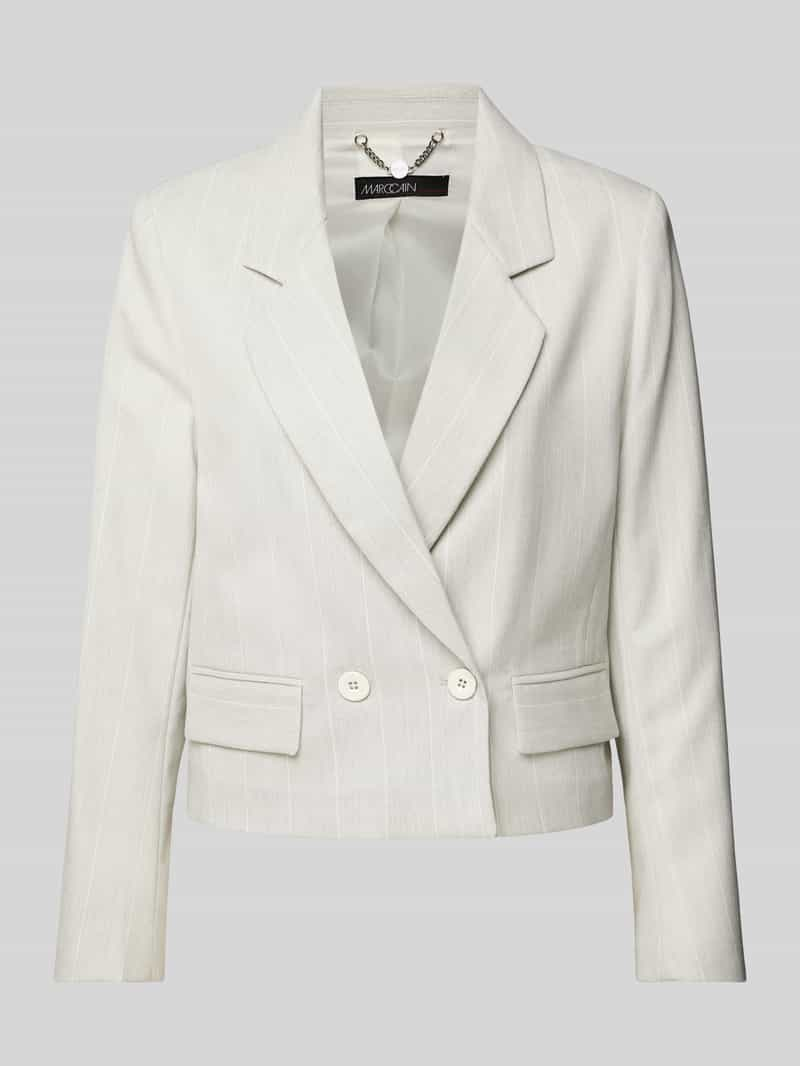 Marc Cain Regular fit blazer met klepzakken