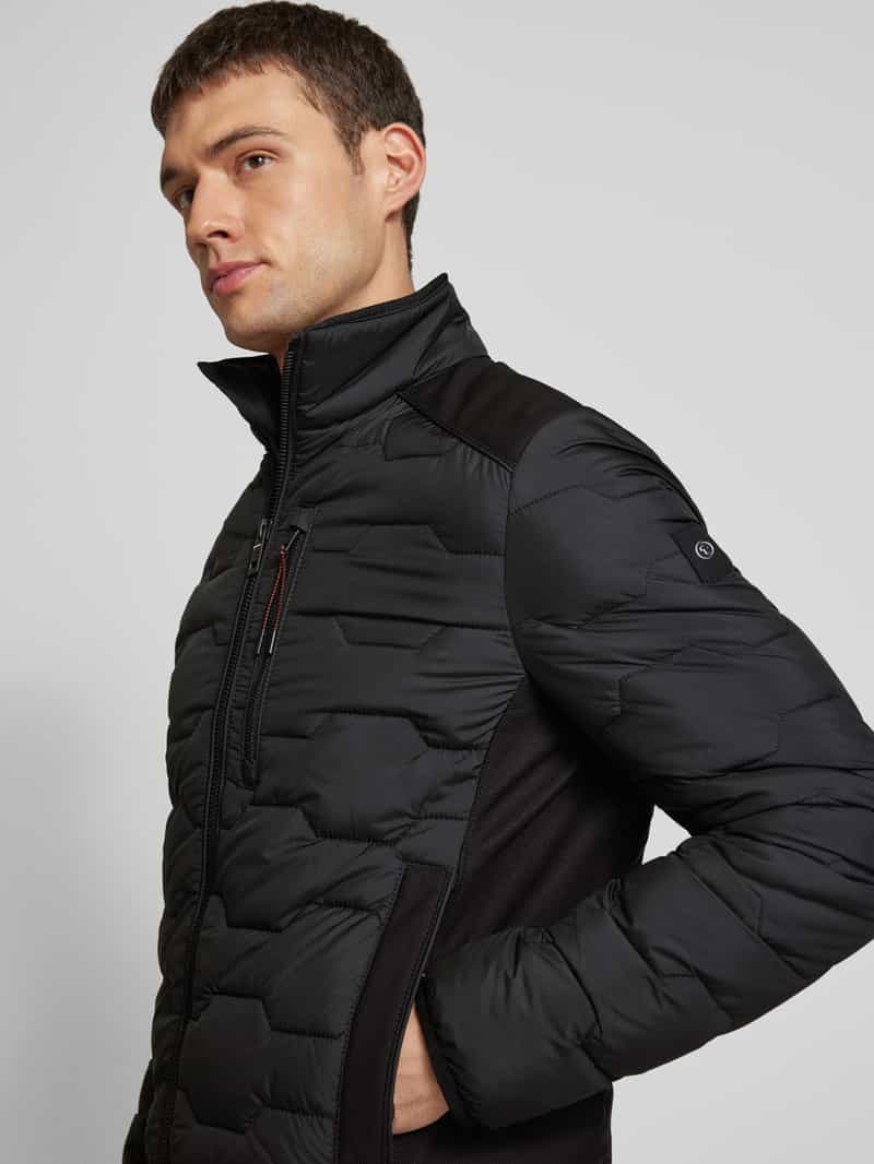 Tom Tailor Regular fit gewatteerd jack met opstaande kraag