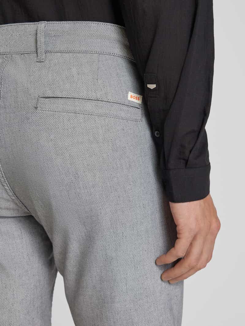 Boss Orange Slim fit bermuda met structuurmotief