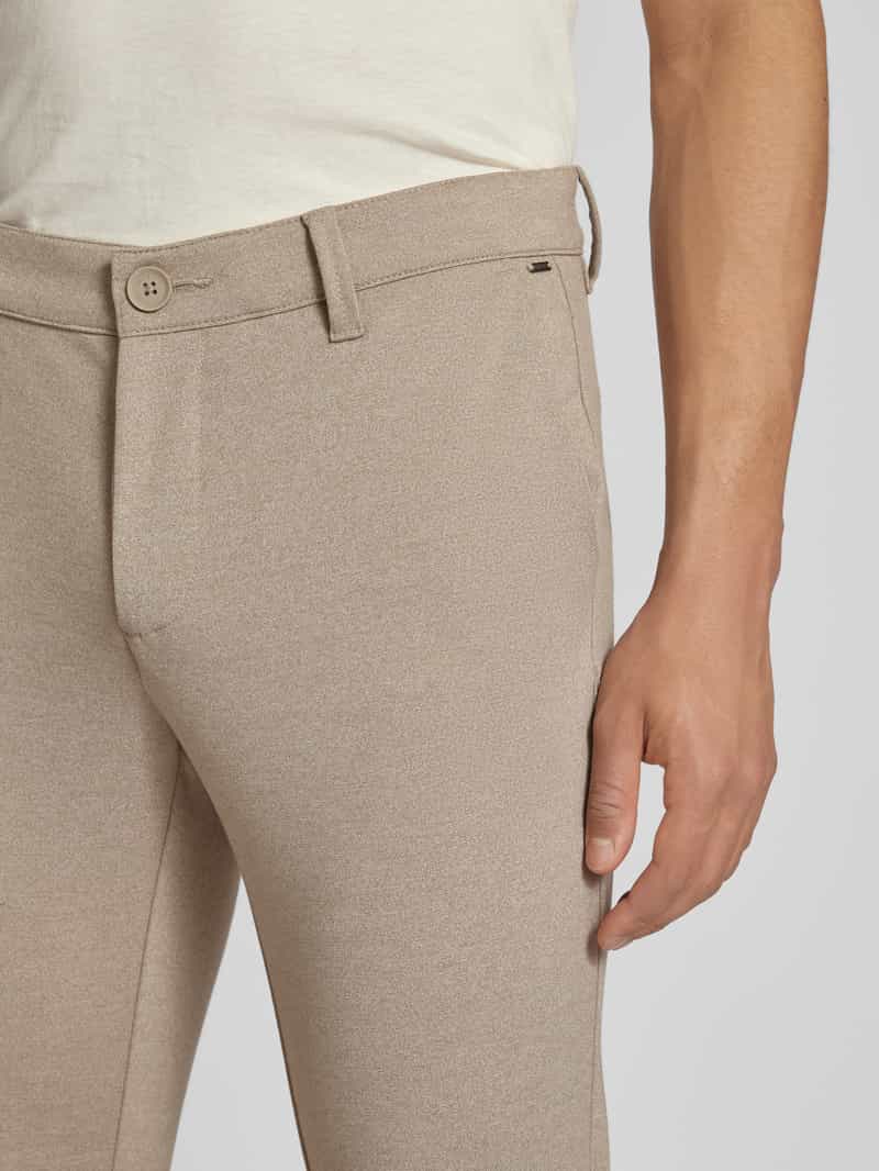 Only & Sons Slim fit stoffen broek in gemêleerde look model 'MARK'
