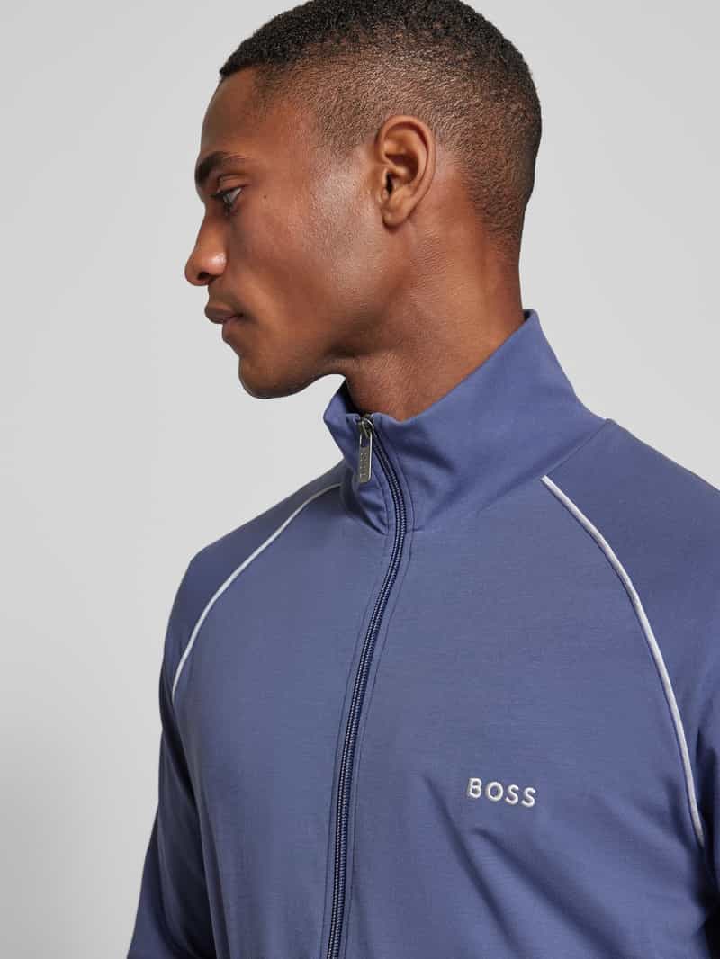 Boss Sweatjack met labelstitching