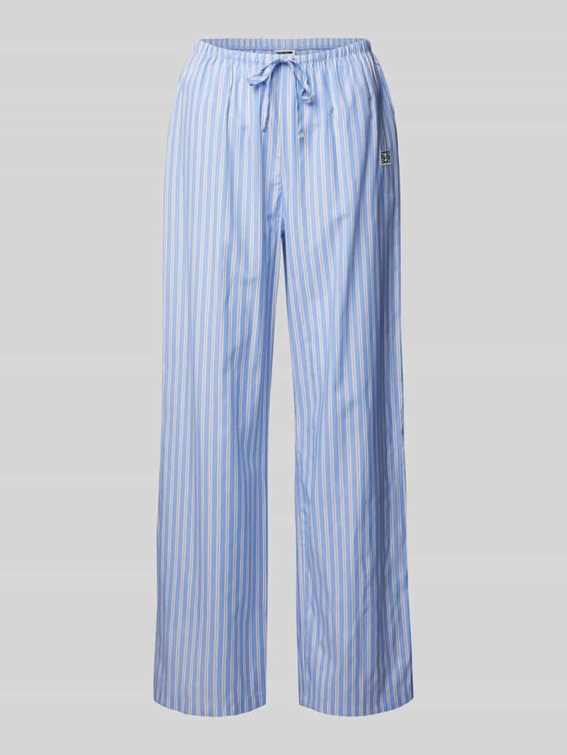 Noisy May Straight leg broek met labelpatch model 'FRIDA'