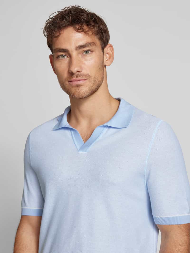 Boss Poloshirt met V-hals model 'Januluca'
