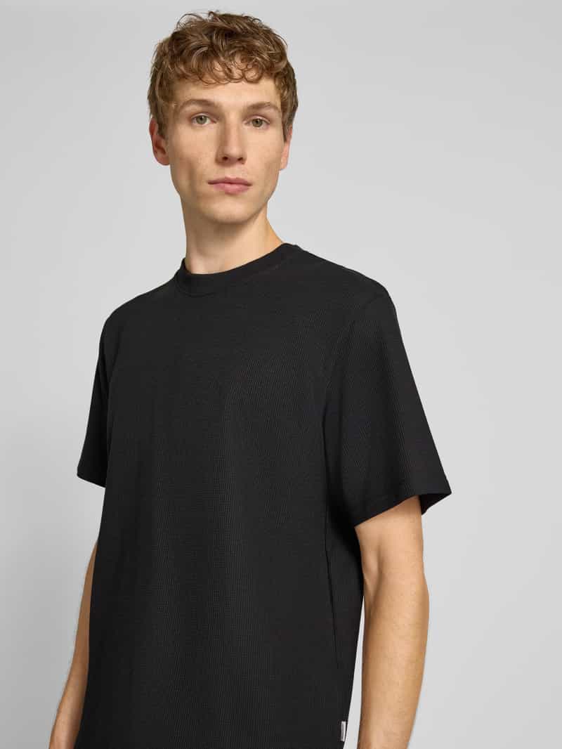 jack & jones T-shirt met structuurmotief model 'EAUSTIN'