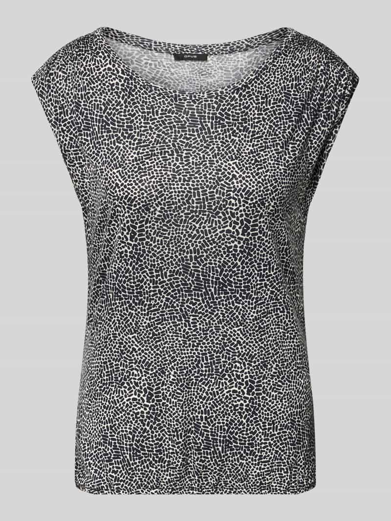 Opus T-shirt met kapmouwen model 'Struki'