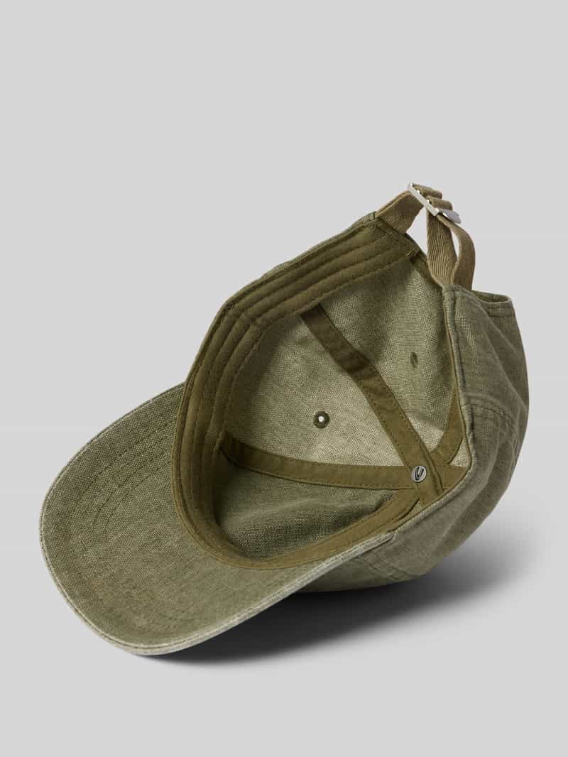camel active Linnen baseballpet met logostitching