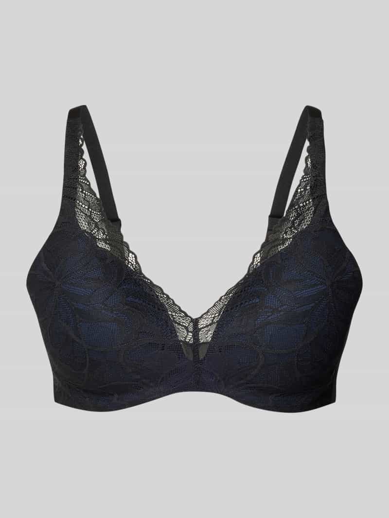 Gevoerde beugelbeha, model 'Body Makeup Illusion Lace'