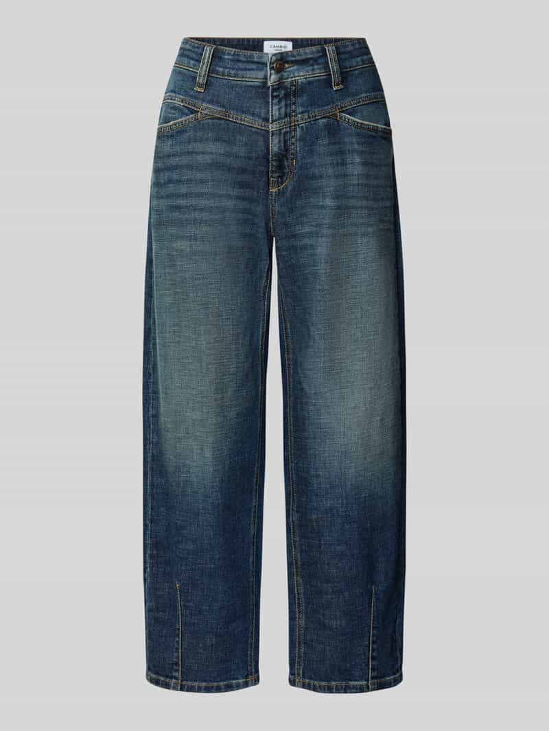 Barrel jeans van katoenmix model 'ELIN'