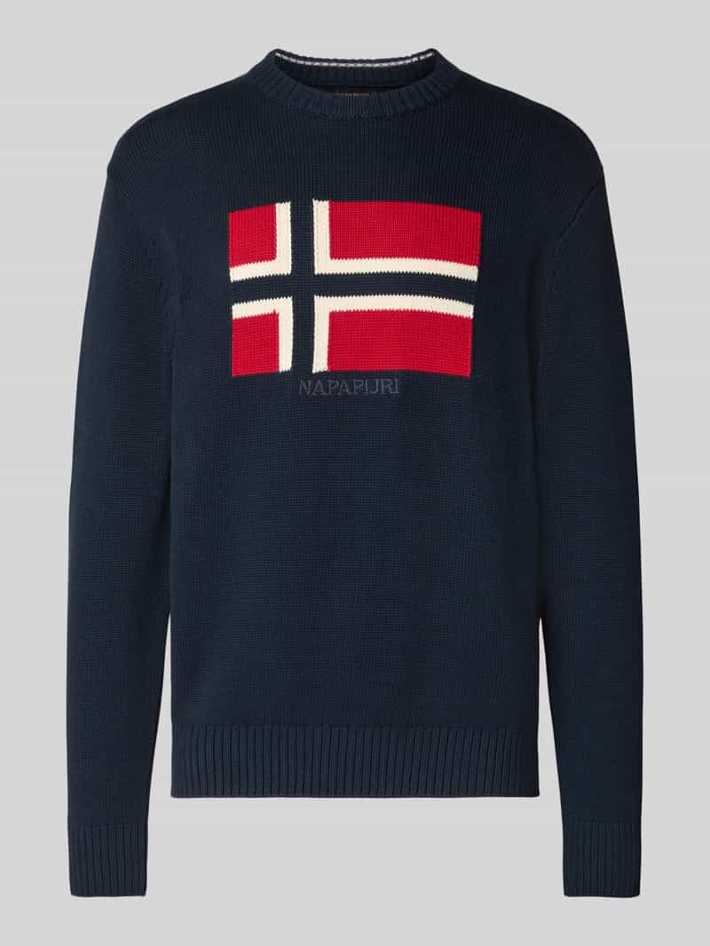 Napapijri Gebreide pullover met ronde hals model 'MURA'