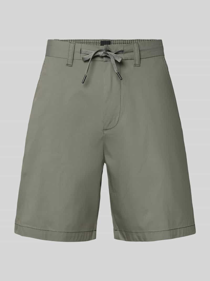 regular fit korte chino van katoenmix