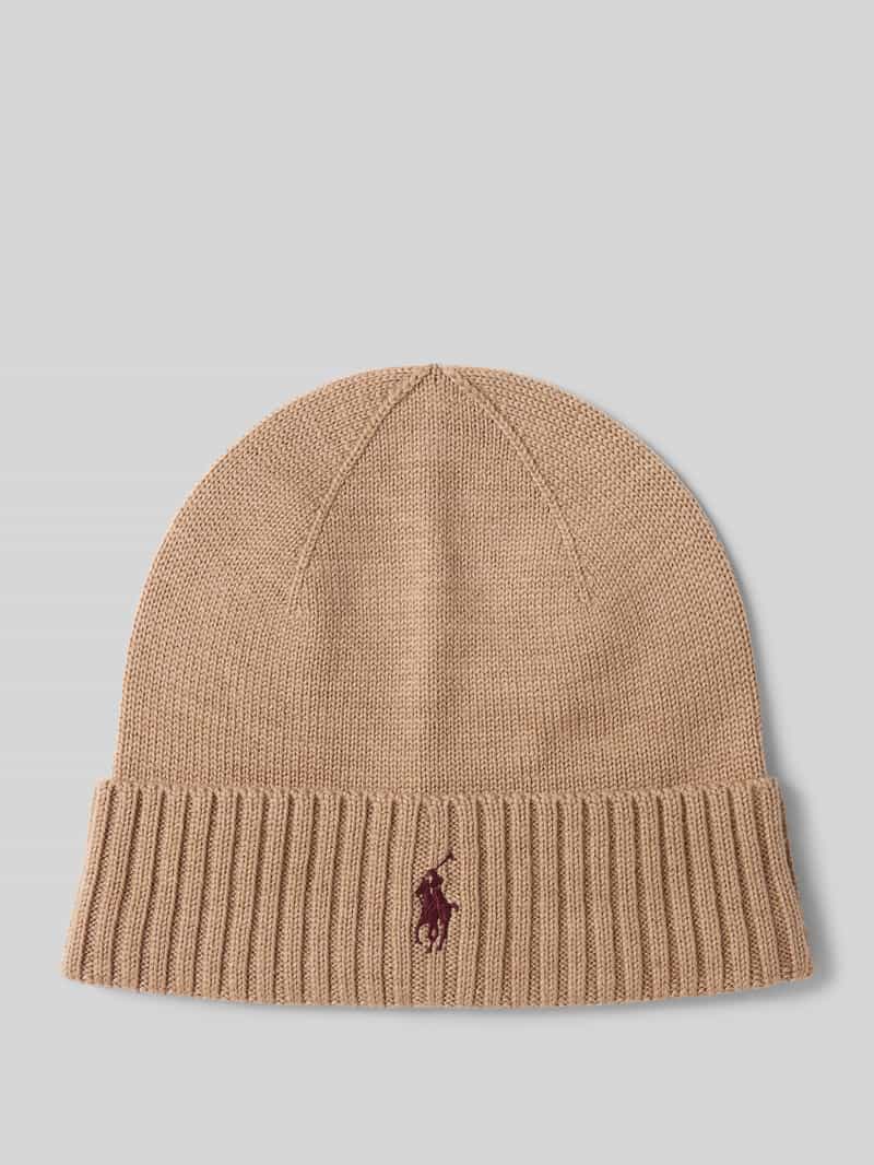 Polo Ralph Lauren Beanie van wol met labelstitching