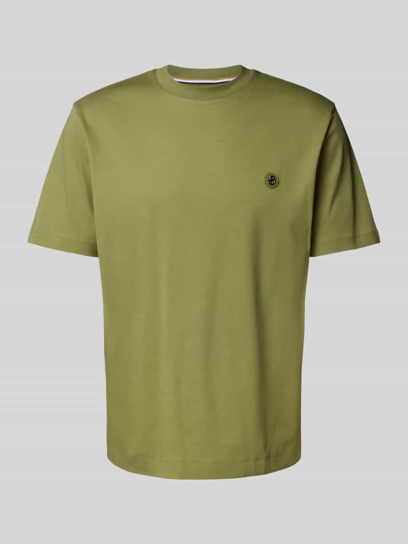 Boss T-shirt met labeldetail model 'Taut'