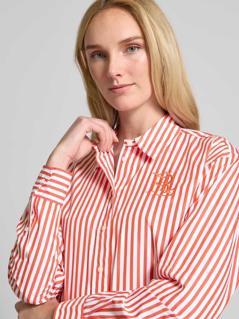 Lauren Ralph Lauren Regular fit overhemdblouse met logostitching model 'KOTTA'
