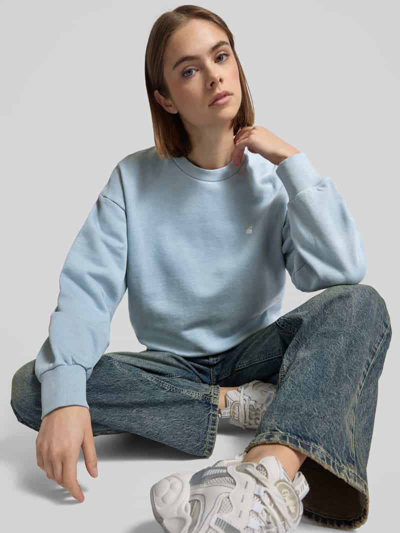 Carhartt Work In Progress Sweatshirt met logostitching model 'CASEY'