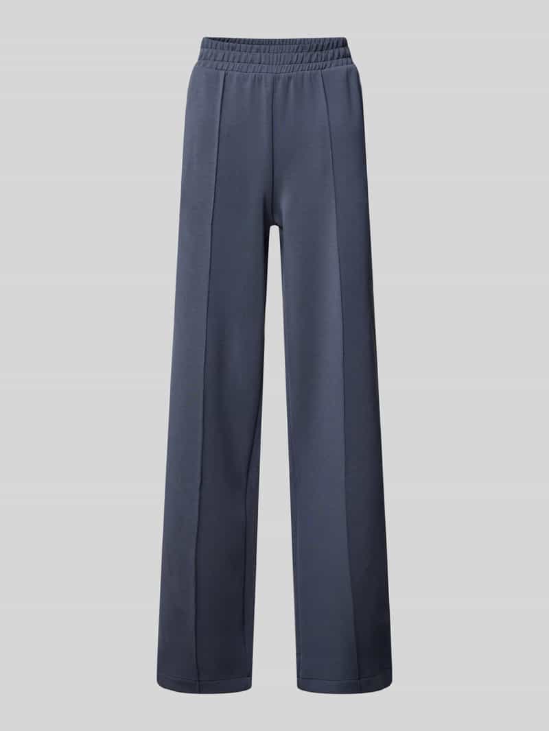 Christian Berg Woman Straight leg sweatpants met vaste persplooien