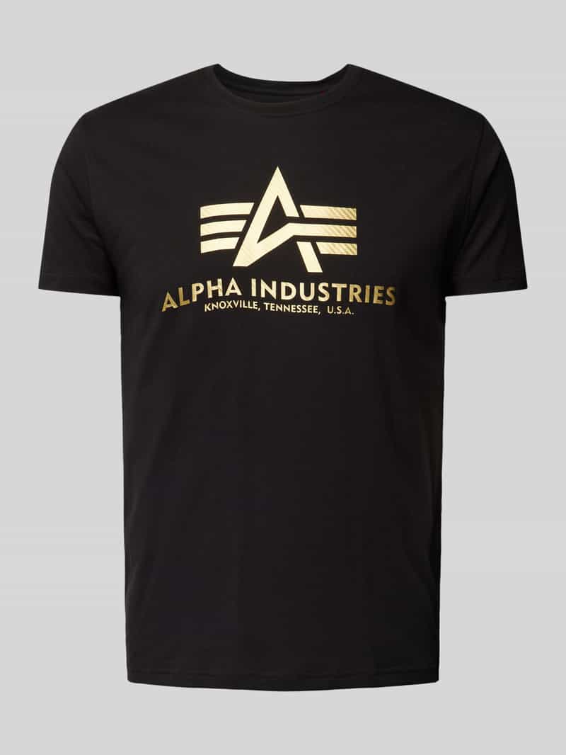 alpha industries T-shirt met labelprint