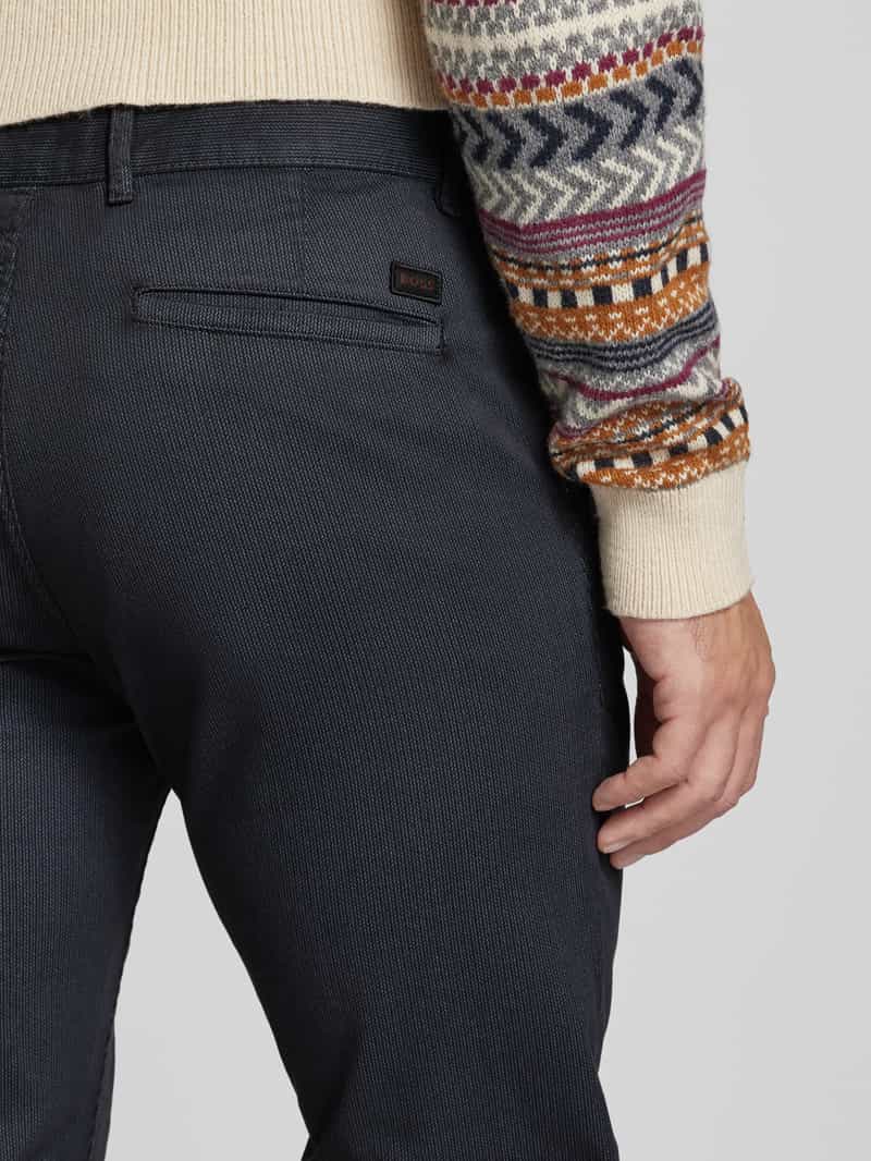 Boss Orange Slim fit chino met ceintuurlussen.