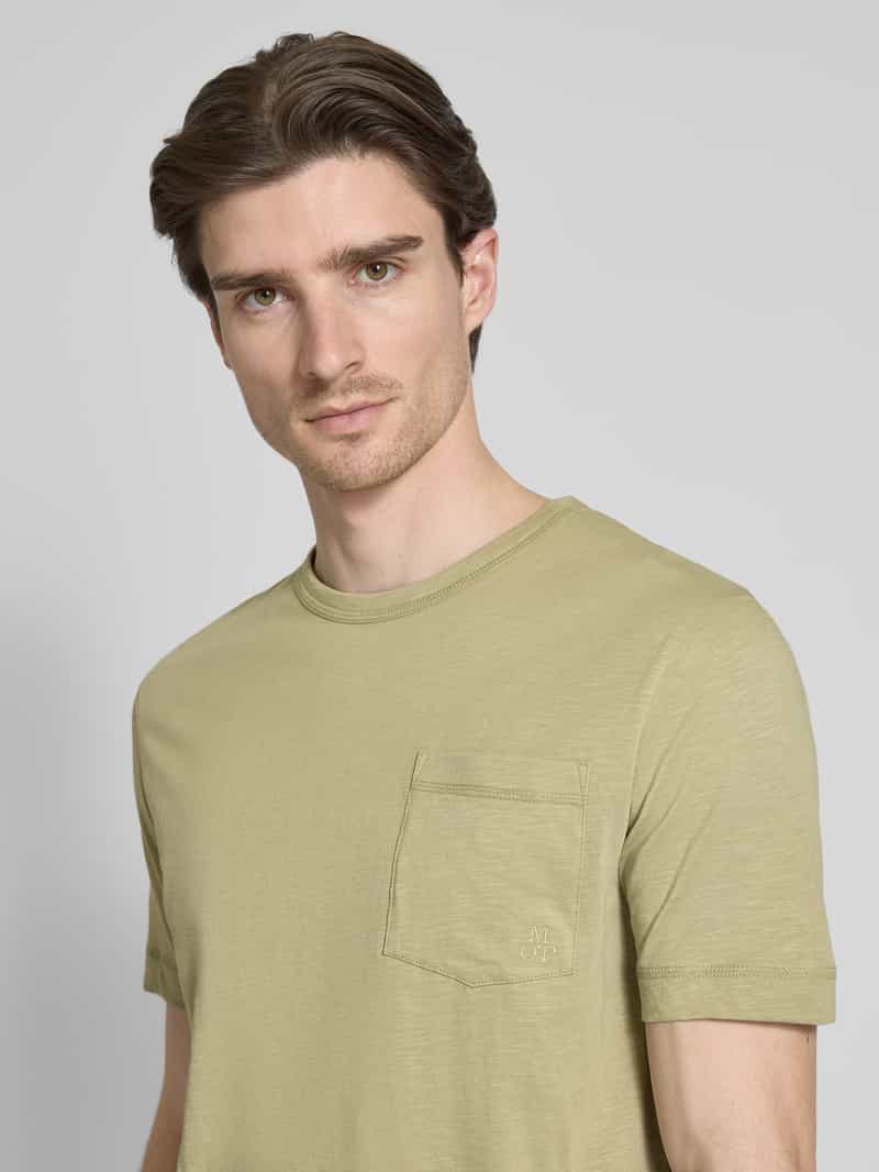 Marc O'Polo Regular fit T-shirt van zachte slubjersey