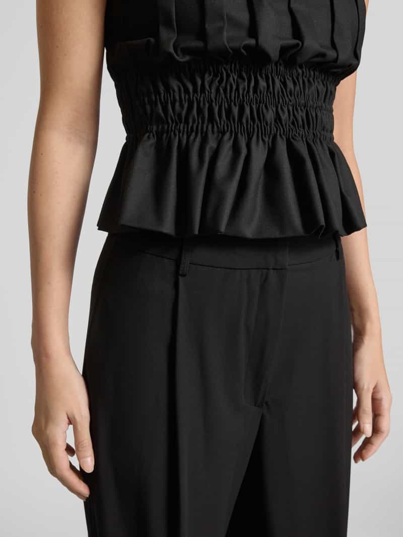 Jake*s Collection Straight leg pantalon met bandplooien