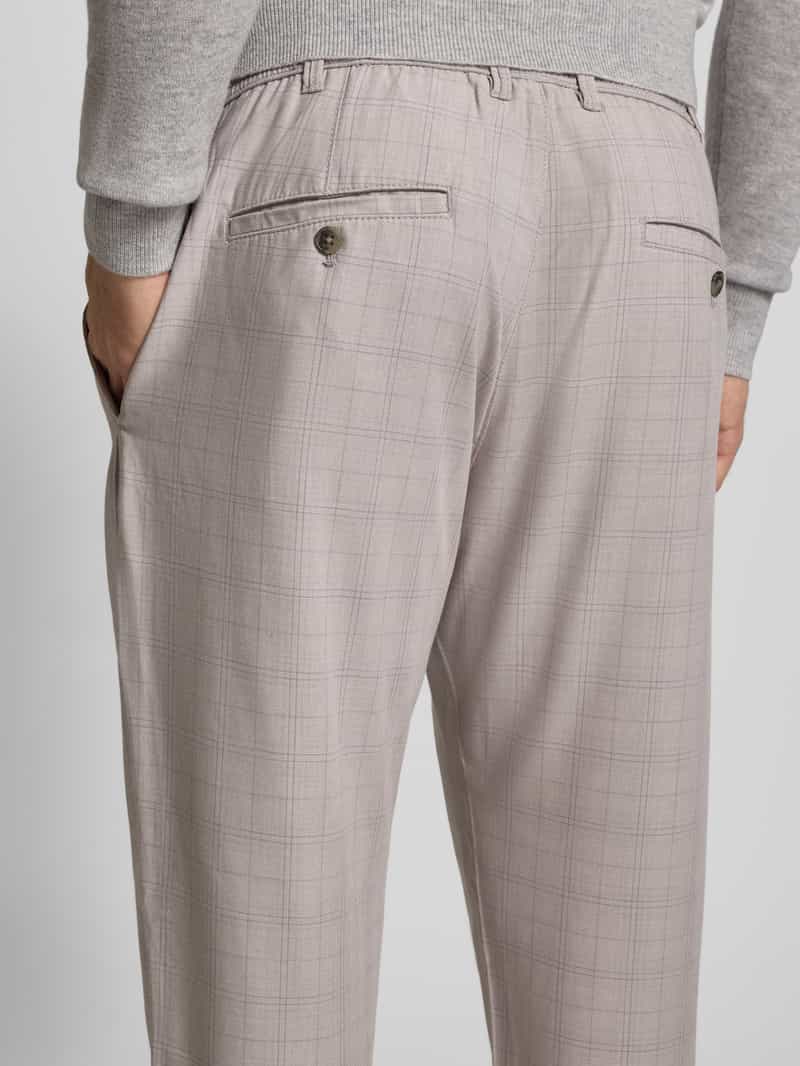 MCNEAL Tapered fit stoffen broek met Elastische band