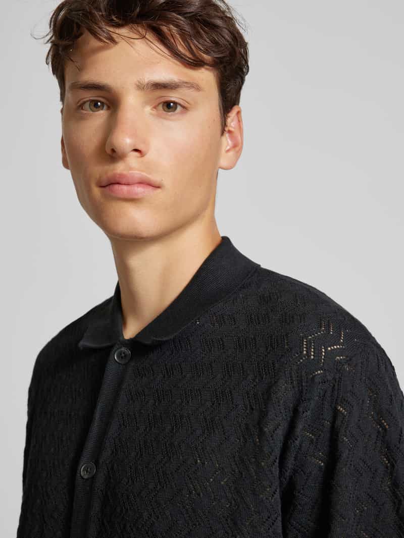 jack & jones Regular fit vrijetijdsoverhemd met broderie anglaise model 'NOTO'