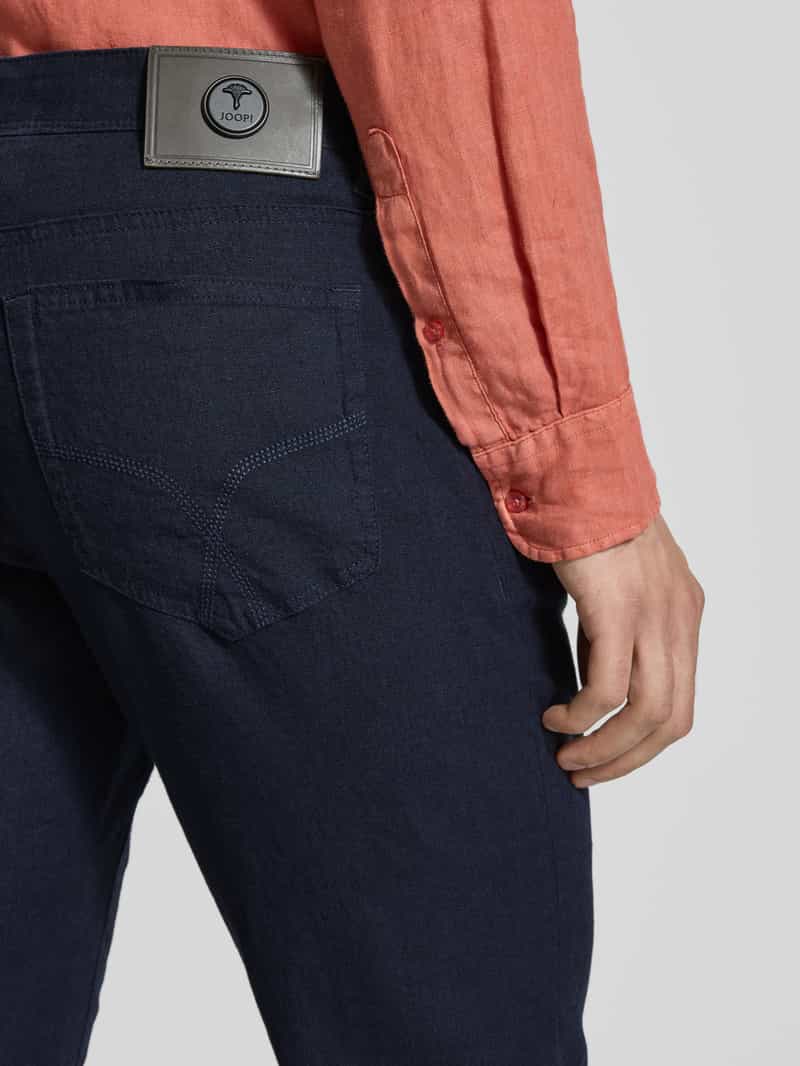 JOOP! Collection Regular fit linnen broek in 5-pocketmodel model 'Fortress'