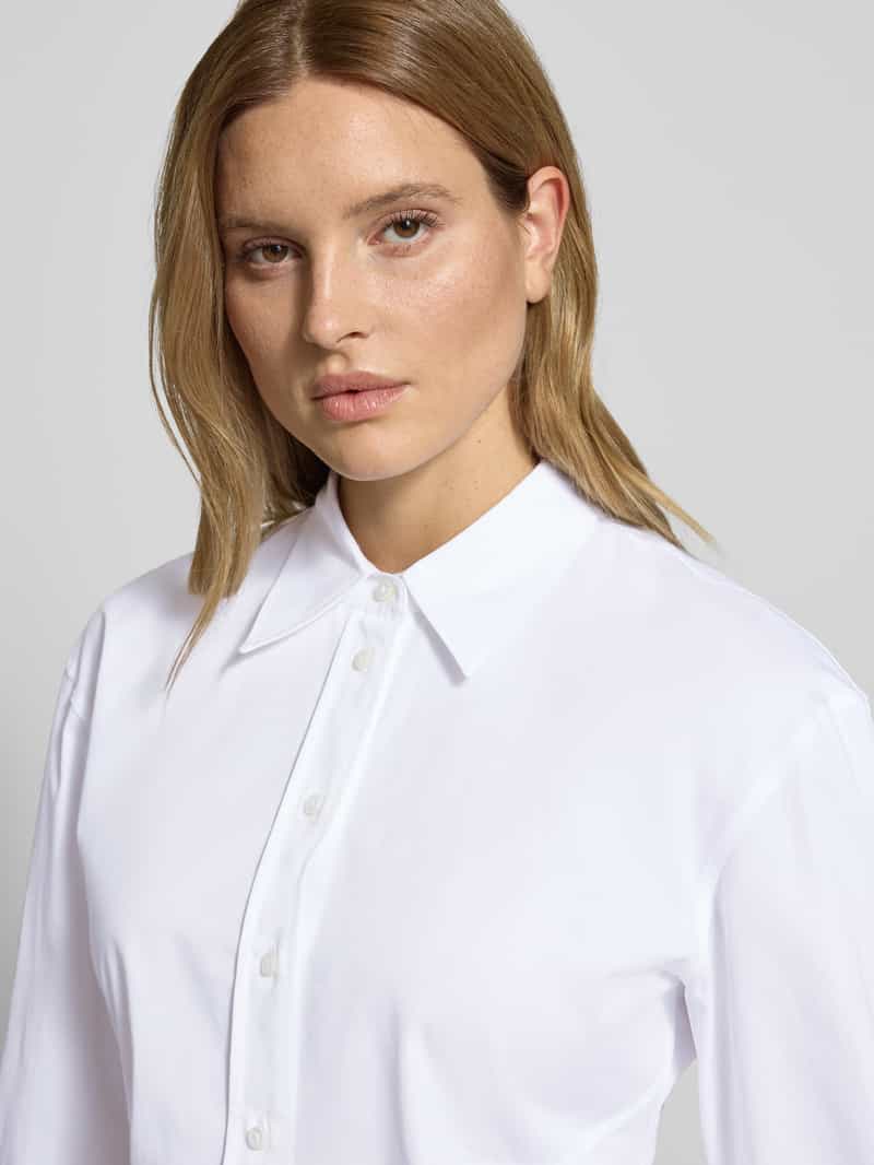HUGO Getailleerde overhemdblouse van puur katoen model 'EMPEROR'