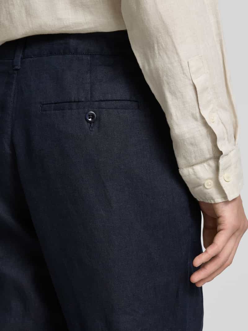 Gant Relaxed fit linnen broek met tunnelkoord
